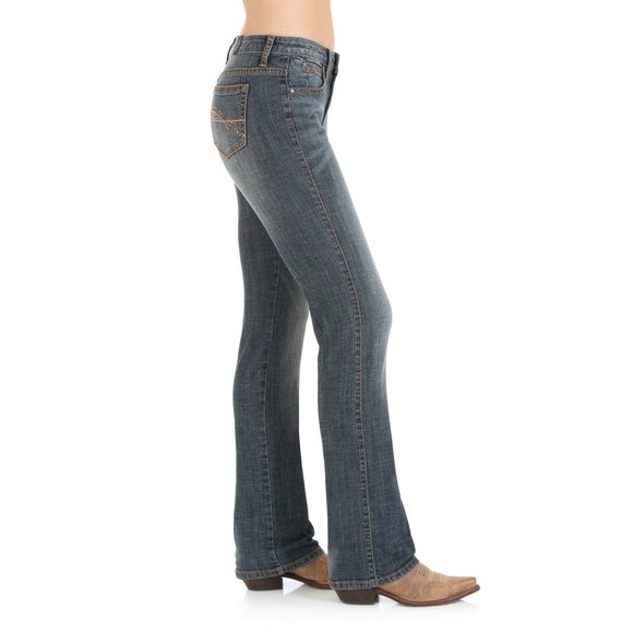 Women's Wrangler Aura Instantly Slimming Jean - Autumn Gold - Picture 2 of 3